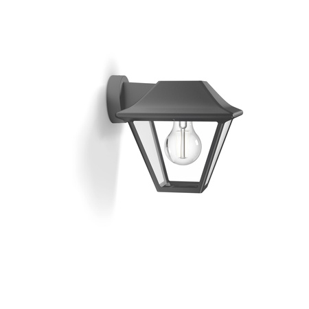 Zahradní lampa LED nástěnná lampa ALPENGLOW myGarden E27 IP44 Lucerna pro péřové antracitové PHILIPS