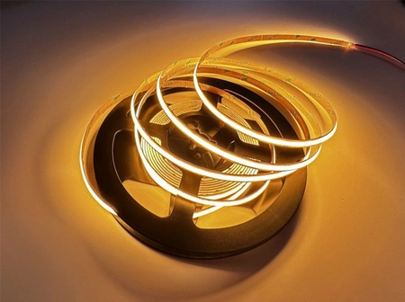 LED pásek COB pásek 12V 45W 2400LED NEON Žlutý 8mm 5m