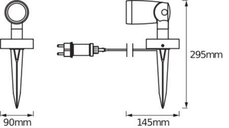 LED zahradní reflektor RGB+W 5W SMART+ WiFi GARDEN 1 Spot LEDVANCE