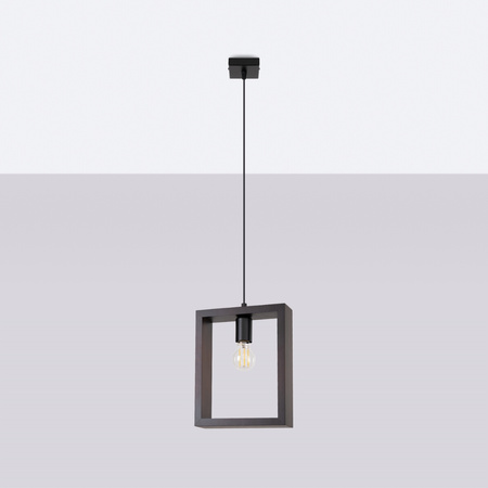 ARIES E27 Wenge Skandinávská závěsná lampa SOLLUX