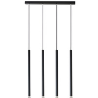 PIERO 4xG9 nastavitelné stropní závěsné svítidlo černé MASTERLED