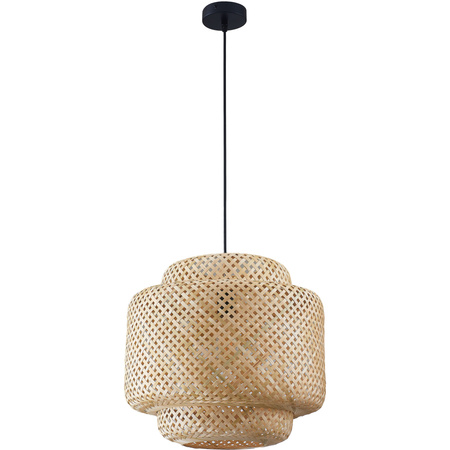 Stropní závěsné svítidlo E27 Beige BAMBOO NATURAL Sanico Goldlux