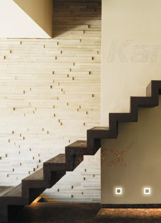 Schodišťové světlo LED 0,8W 13lm 3000K teplá bílá Square Black Apus Kanlux