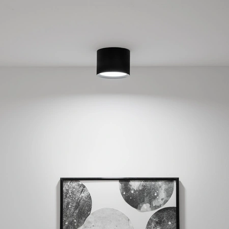 Povrchové svítidlo HALOGEN SUNLA Tuba Gx53 LED Spot Nástěnné svítidlo Stropní válec Černá LUMILED