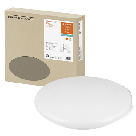 Plafond LED stropní světlo 18W 1440lm 3000K - 4000K - 5000 K CCT Povrchová montáž bílá 35cm Povrch Ledvance