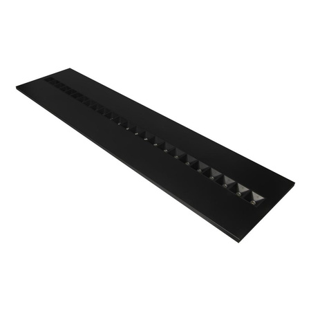 LED panel Stropní světlo 27,5W 4000lm 4000K Neutrální zapuštěné černé 120x30cm Louver Ledvance