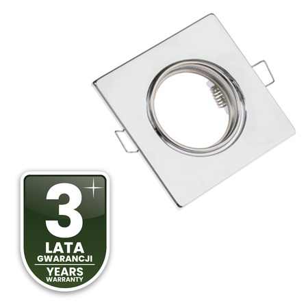 Halogenové svítidlo pod omítku Pohyblivé čtvercové svítidlo PICTOR Chrome Sheet MR16 GU10 LUMILED