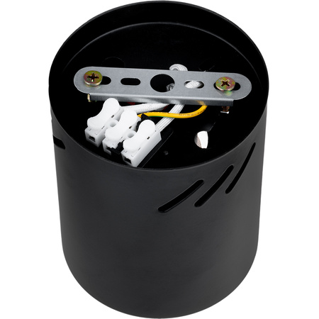 Povrchové svítidlo E27, TUBA SPOT Stálá Kulatá Černá APUS 13 LUMILED