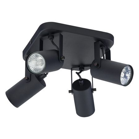 REDO BLACK bodové reflektorové stropní svítidlo černé moderní 4xGU10 6502 TK Lighting