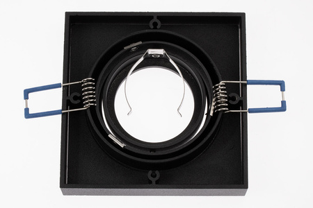 Halogenová Podhledové svítidlo GU10, TUBA SPOT Nastavitelná Čtvercová Černá 20mm MIDI LUMILED