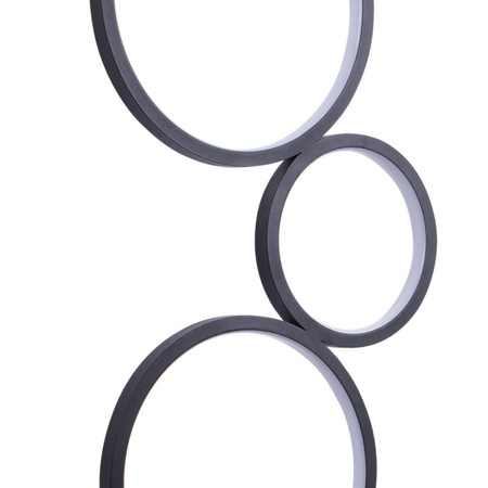 LED stojací lampa 30W 3600lm 4000K neutrální černá Flamenco Sanico Goldlux