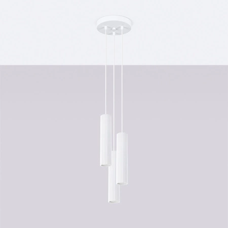 Stropní závěsné svítidlo Tuba Spot 3x GU10 White Carbon Deep Space SL.1538 Sollux