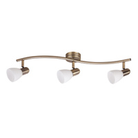 Bodové stropní svítidlo 3x E14 hnědé Classic Soma 6308 Rabalux