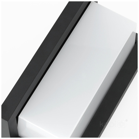 LED LENTERO 12W 4000K IP54 Black KOBI Nástěnná lampa na zahradu