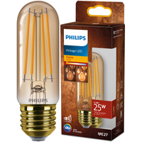 E27 T32 LED žárovka 3.1W = 25W 250lm 1800K Teplá bílá vlákno jantarové PHILIPS