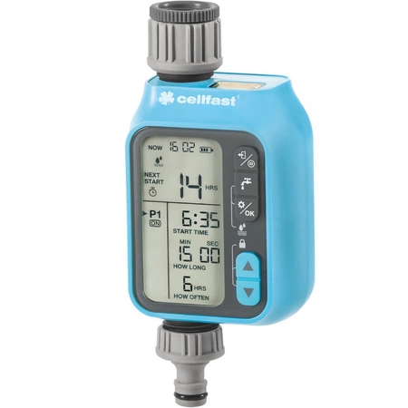Elektronický časovač Digitální programátor zavlažování zahrady Chronos IDEAL CELLFAST
