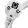 Síťový prodlužovací kabel s uzemněním 5 zásuvek 1,5 m bílý kabel Lendo Lumiled