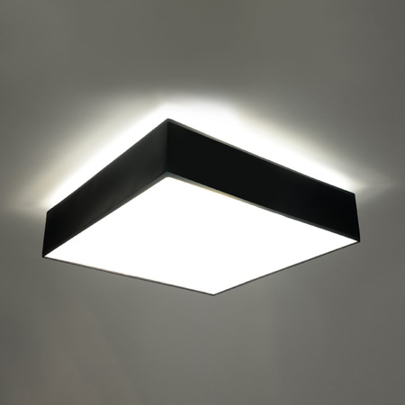 Svítidlo pro povrchovou montáž HORUS 3xE27 Plafond Square 45cm Moderní černobílé SOLLUX