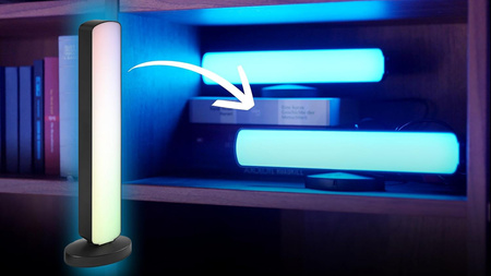 2x RGB LED herní stolní lampa + TW 28cm světelná lišta Smart App SMART+ WiFi Moodlights OSRAM