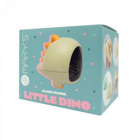 Dětský elektronický budík žlutý USB dobíjecí 1200mAh DINO MARY'S