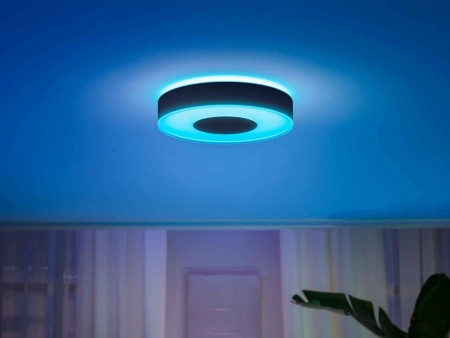 LED stropní svítidlo INFUSE L Black 52,5W CCT RGB PHILIPS HUE Bluetooth Zigbee