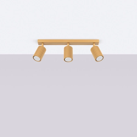 Bodové reflektorové stropní svítidlo Tuba 3x GU10 Gold Carbon Deep Space SL.1562 Sollux