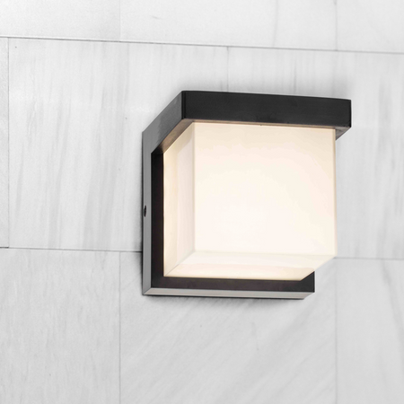 Venkovní nástěnné fasádní svítidlo LED 4000K Square Black