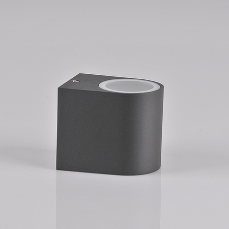 Venkovní nástěnné svítidlo s LED 1x GU10 BOSTON GOLDLUX (Polux) ALUMINIUM GRAY oválné