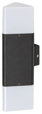 Zahradní lampa LED nástěnná lampa ZADAR 2xE27 IP44 Up-Down Černá RABALUX