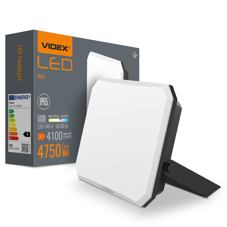 LED reflektor 50W 4750lm 5000K studená bílá černá s mléčným odstínem Videx