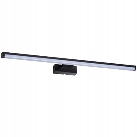 Koupelnové nástěnné svítidlo LED Povrchové svítidlo nad zrcadlo 12W 910lm 4000K Neutral Rectangular Black IP44 Asten Kanlux