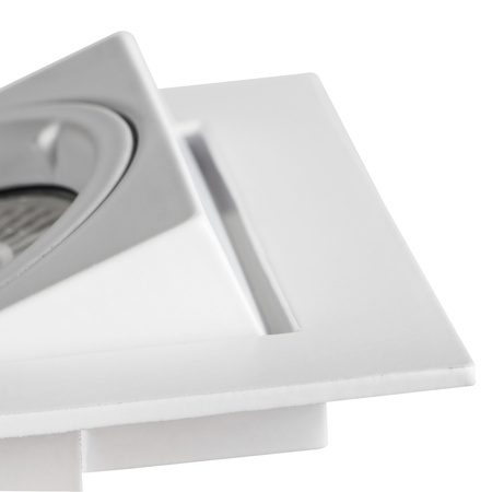 LED GU5.3 GU10 Square Chrome Alren Kanlux Nastavitelné skryté stropní halogenové bodové svítidlo