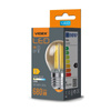 LED žárovka E27 G45 6W = 52W 680lm 2200K Teplá bílá Amber Filament 360° VIDEX