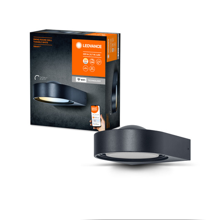 Zahradní lampa nástěnná LED elevace 6.7W IP44 SMART+ WiFi CCT stmívatelná kulatá nástěnná LEDVANCE