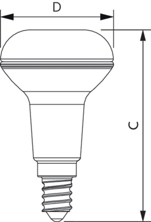 LED žárovka E14 NR50 4,3W = 60W 320lm 2700K Warm 36° PHILIPS