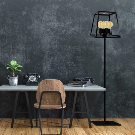 IL MIO FINLAND Stojací lampa 4xE27 černá - GOLDLUX (Polux)