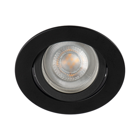 Kruhové stropní bodové svítidlo nastavitelné GU5.3 GU10 kulaté černé Dalla Kanlux