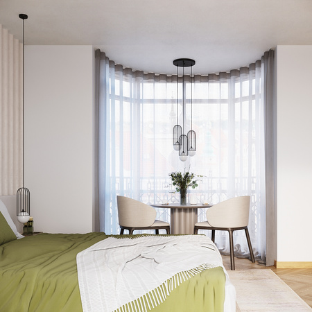 BRINA 1 G9 Black Moderní stropní závěsné svítidlo SOLLUX