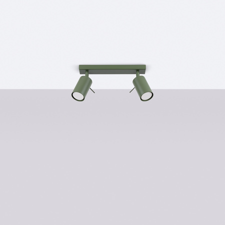 Bodové reflektorové stropní svítidlo Tuba 2x GU10 Olive Ring Bittersweet Shimmer SL.1501 Sollux