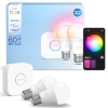 3x LED žárovka E27 A60 8W = 60W 806lm 2200-6500K CCT + RGB SMART Smart Bluetooth ZigBee White and Color Ambiance + Bridge Bridge Philips HUE Starter Kit