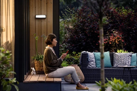 Zahradní lampa LED nástěnná lampa STRATOSPHERE myGarden 4.5W 4000K IP44 Antracit PHILIPS