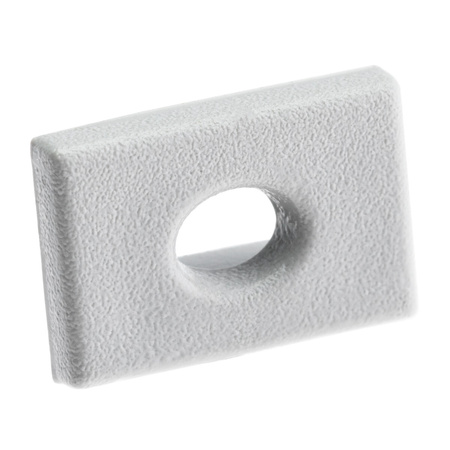 Záslepka pro Profil KM33, s Otvorem Stříbrná Plastová LUMILED