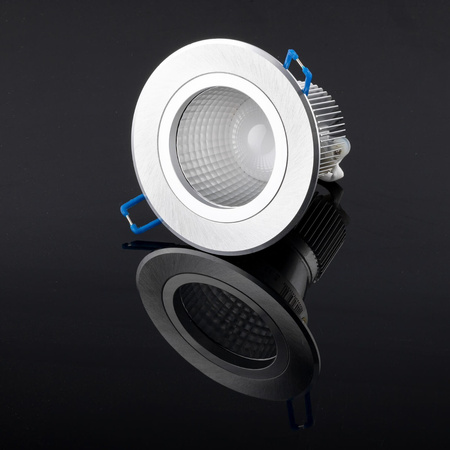 Stropní svítidlo 5W zapuštěné LED DOWNLIGHT DEEP kulaté 4000K 400lm stříbrná