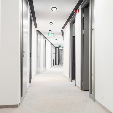 LED stropní svítidlo do koupelny Povrchová montáž 18W 1710lm 4000K 120° černá IP65 Nairos Kobi