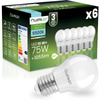 6x Žárovka LED E27, P40 10W = 75W 1055lm 6500K Studená bílá 180° LUMILED