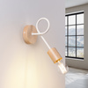 Nástěnné svítidlo E27 Natural Wood White Ember Peach Puff SL.1473 Sollux