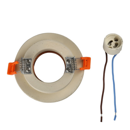 Zapuštěné stropní svítidlo GU10 Očko s kulatým bílým/růžovým zlatem VT-862 V-TAC - 5letá záruka