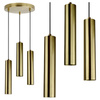 NAPOLI 3x GU10 převislé zlaté stropní svítidlo GOLDLUX (Polux)