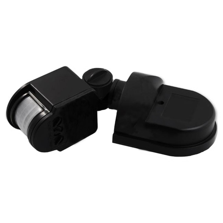 PIR venkovní detektor pohybu IP44 černý