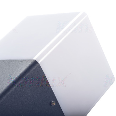 VADRA KANLUX E27 IP44 Vnější nástěnné antracitové sloupy VADRA